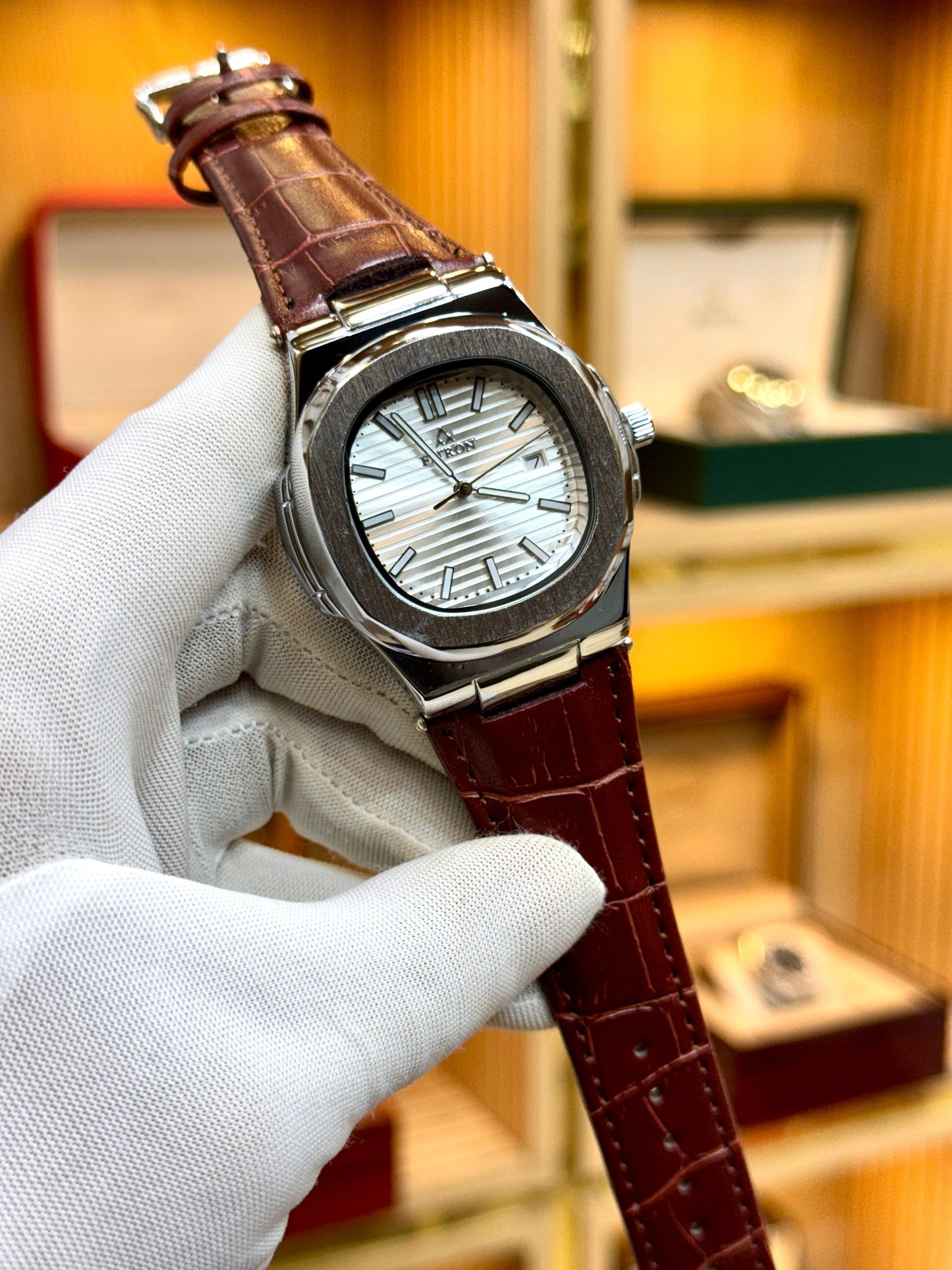 FIT (Original) Date working  Brown-Leather Strap