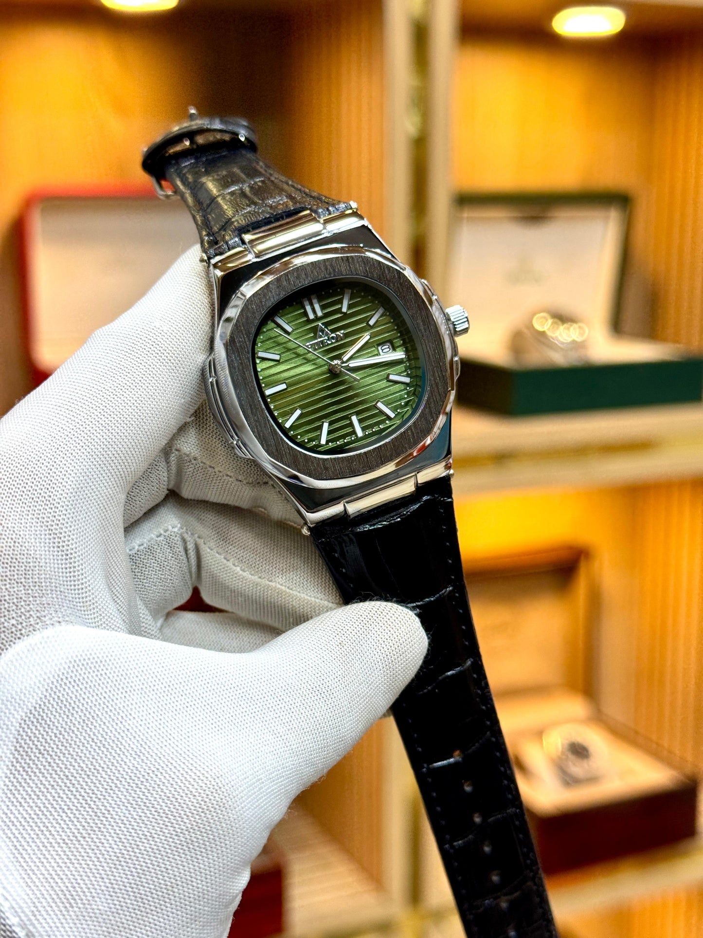 FIT (Original) Date working Black-Leather Strap