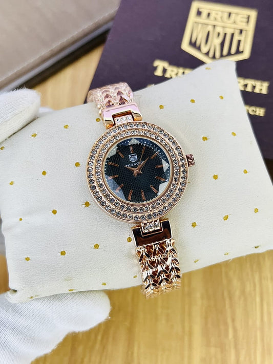 T-WORTH-LADIES JEWELLERY WATCH--ROSE GOLD