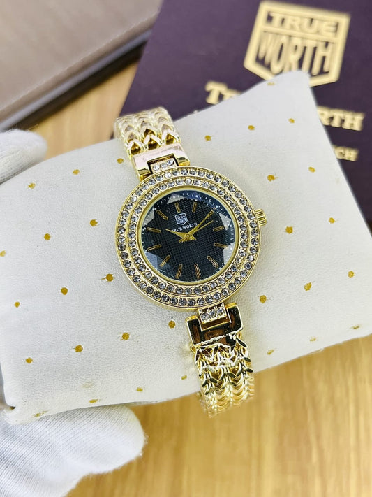 T-WORTH-LADIES JEWELLERY WATCH--GOLD