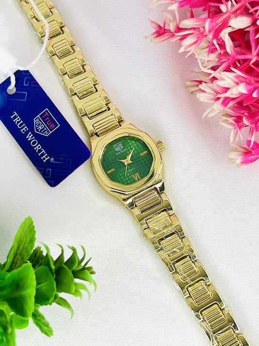 T-WORTH-LADIES FANCY WATCH--GOLD